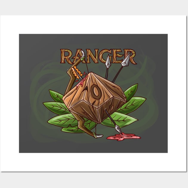 Ranger Dice Funny Dungeons And Dragons DND D20 Lover Wall Art by Bingeprints